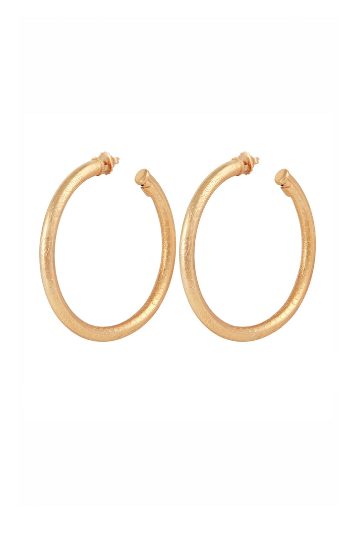 Gas Bijoux Maoro Maxi Hoops - Gold