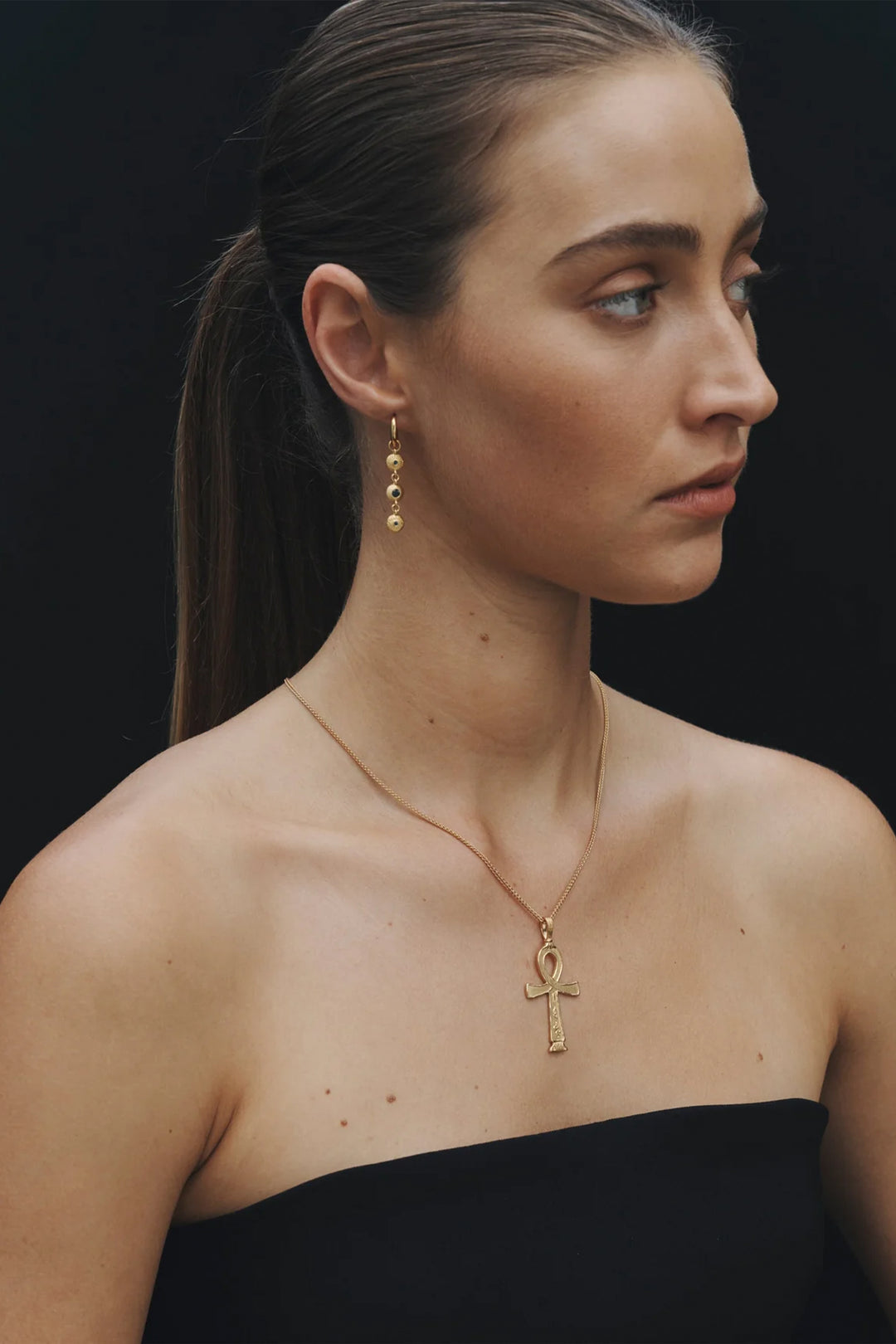 Temple Of The Sun Blessing Earrings - Gold