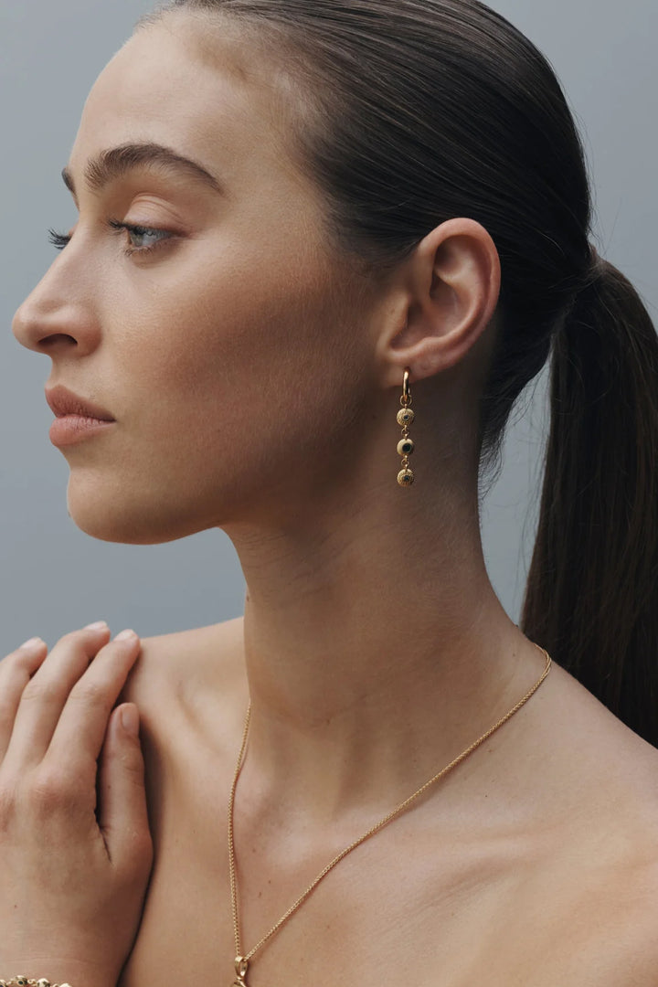 Temple Of The Sun Blessing Earrings - Gold