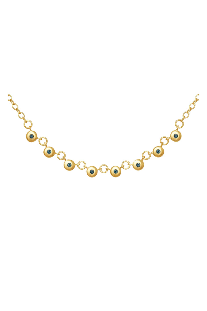 Temple Of The Sun Mavi Chain Necklace - Gold