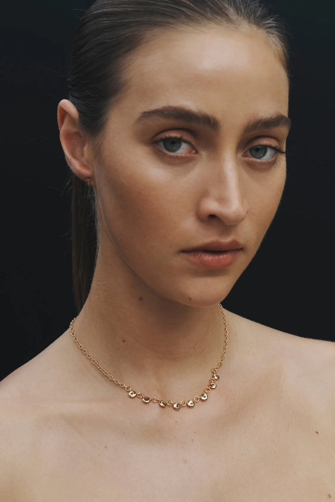 Temple Of The Sun Mavi Chain Necklace - Gold