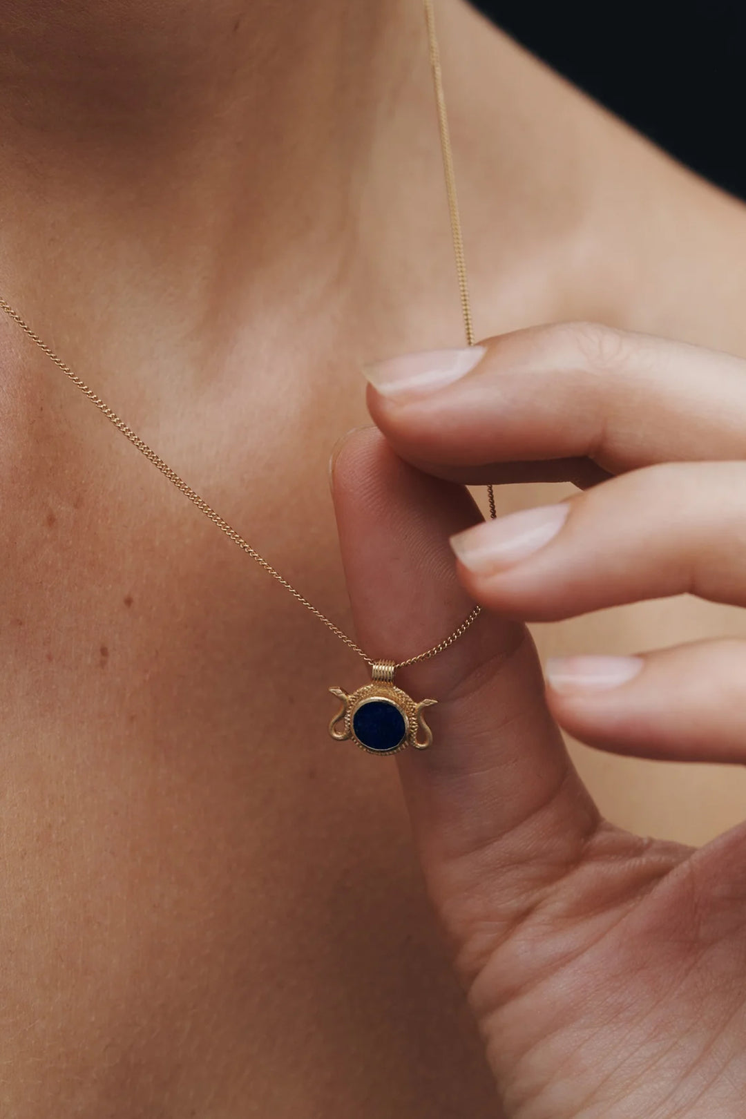 Temple Of The Sun Naja Necklace - Gold
