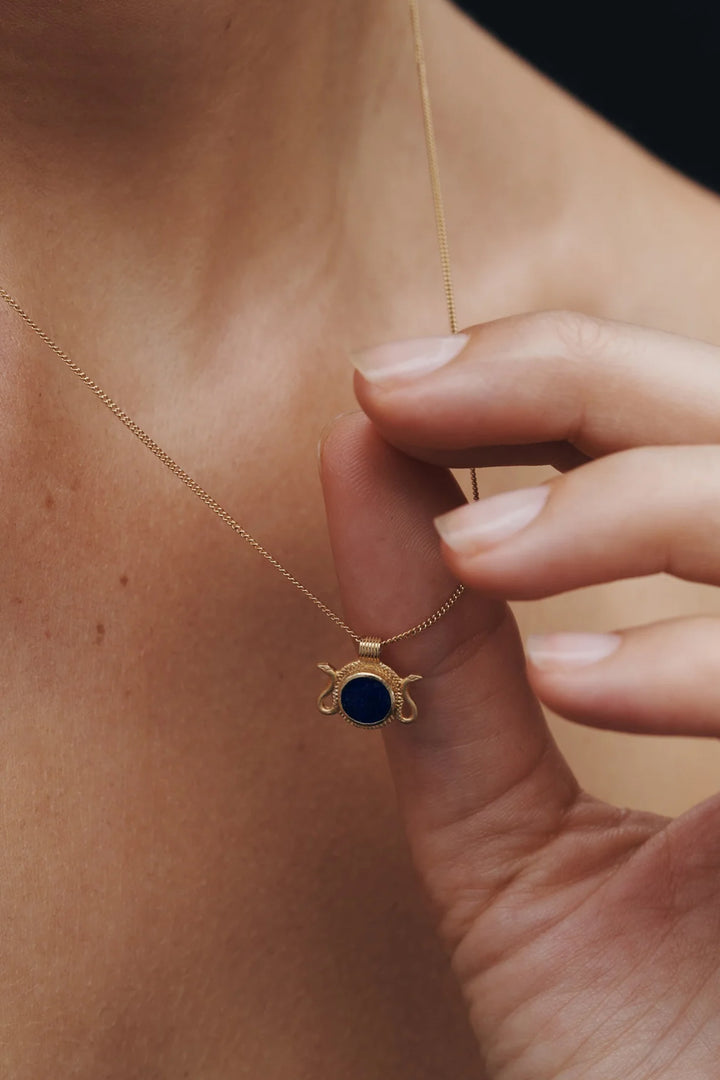 Temple Of The Sun Naja Necklace - Gold