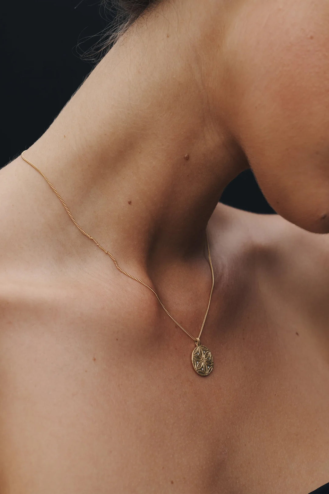 Temple Of The Sun Seed Of Life Necklace - Gold