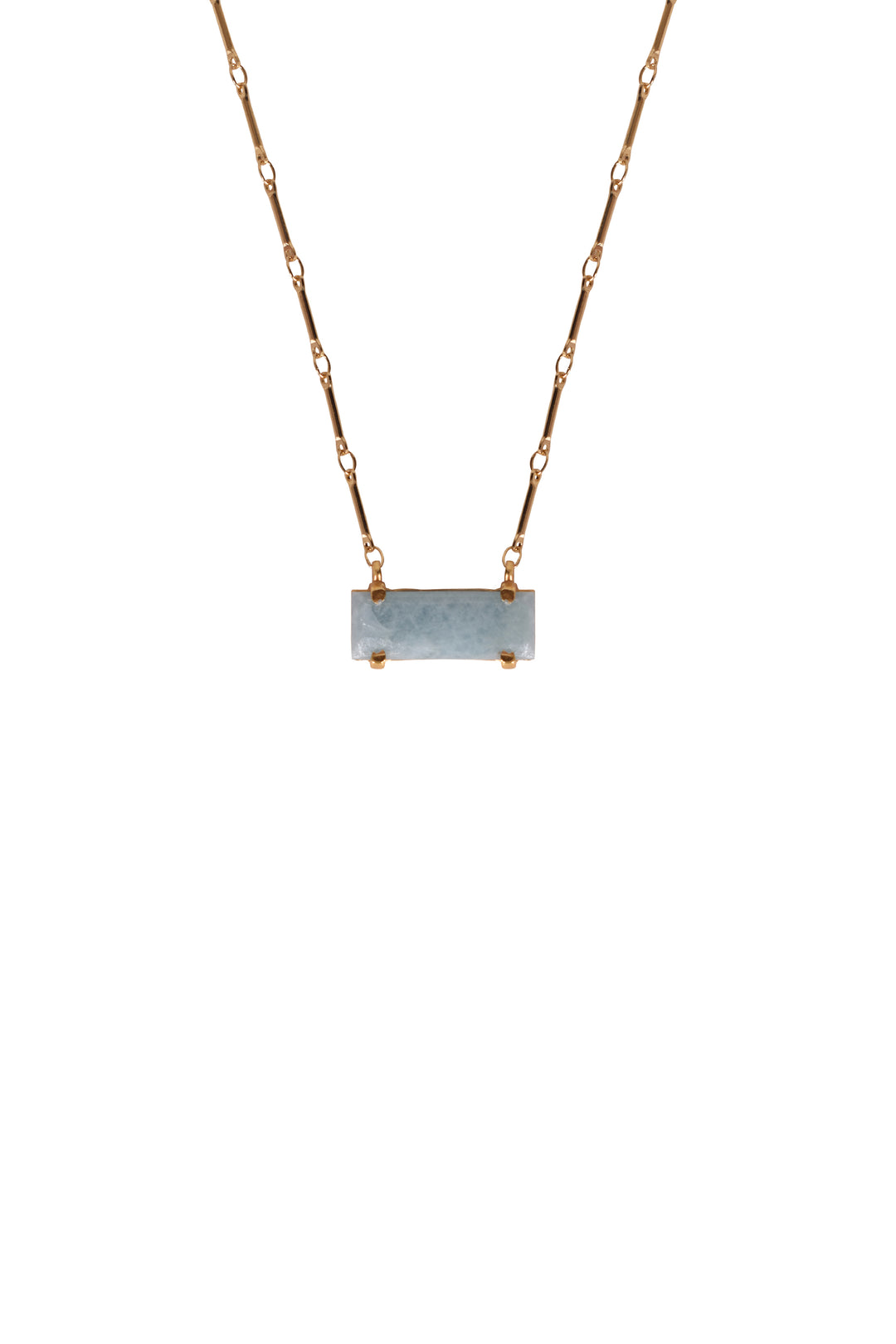 Alouette Design Bar Pendant Necklace - Blue