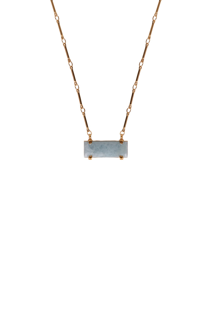 Alouette Design Bar Pendant Necklace - Blue