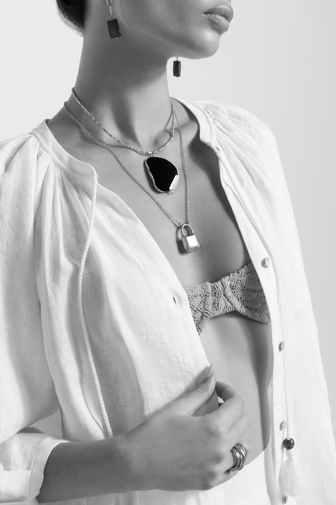 Alouette Design Locket Necklace