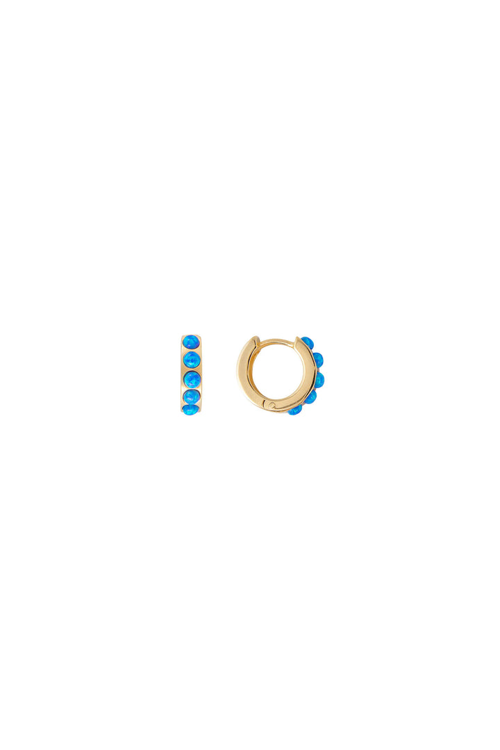 Fairley Indigo Opal Crystal Huggies