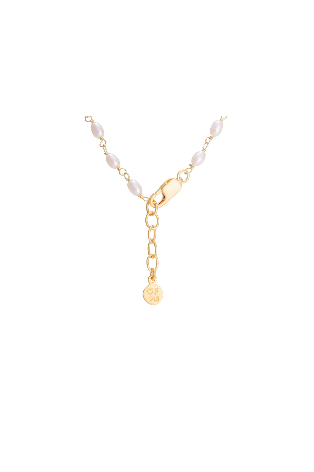 Fairley Pearl Malachite Clover Necklace