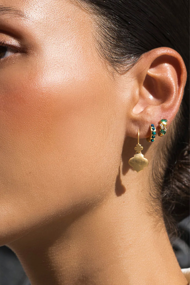 Fairley Jade Opal Huggies