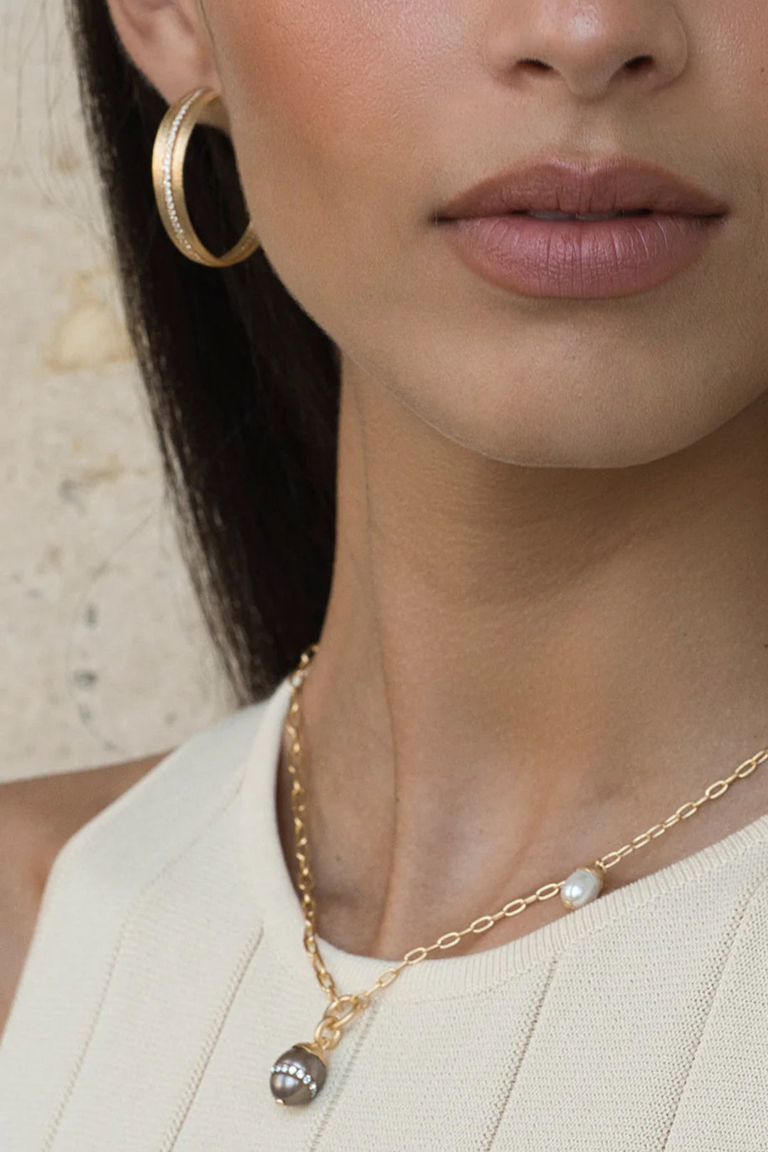 Fairley Desert Crystal Hoops