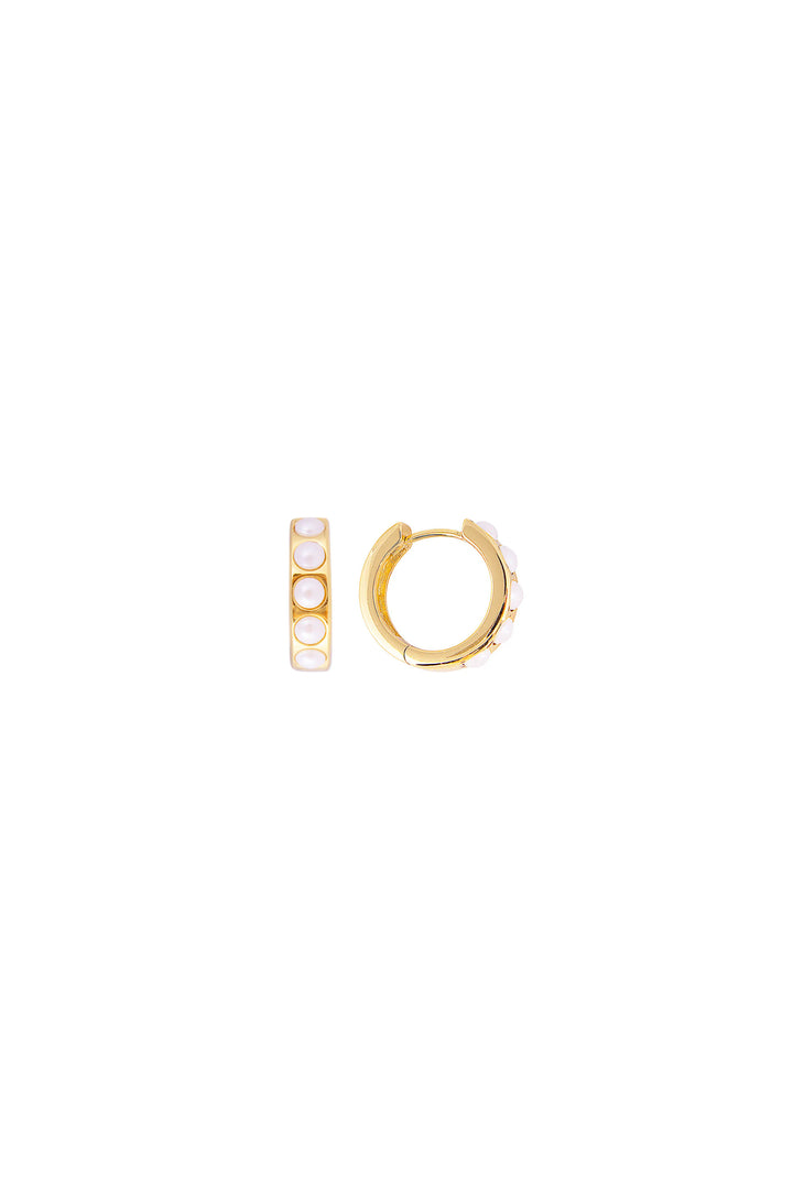 Fairley Crystal Pearl Midi Hoops