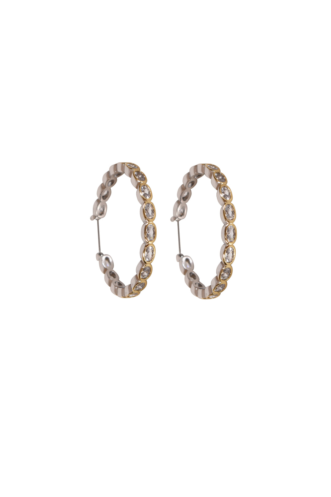 Husk Kate Two-Tone Hoops