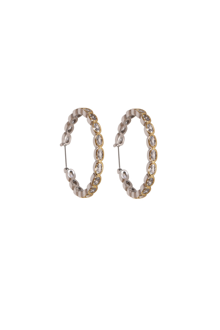 Husk Kate Two-Tone Hoops