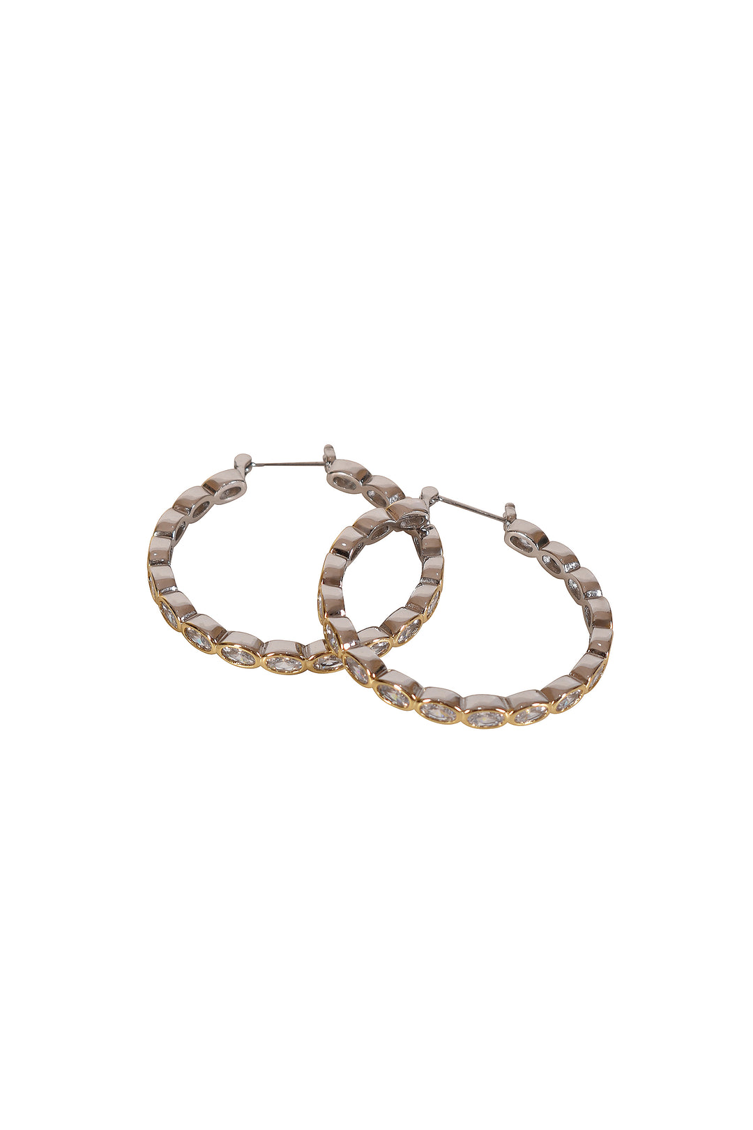 Husk Kate Two-Tone Hoops
