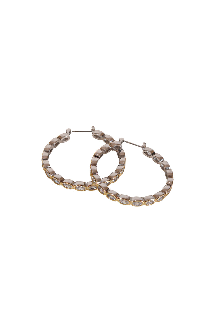Husk Kate Two-Tone Hoops