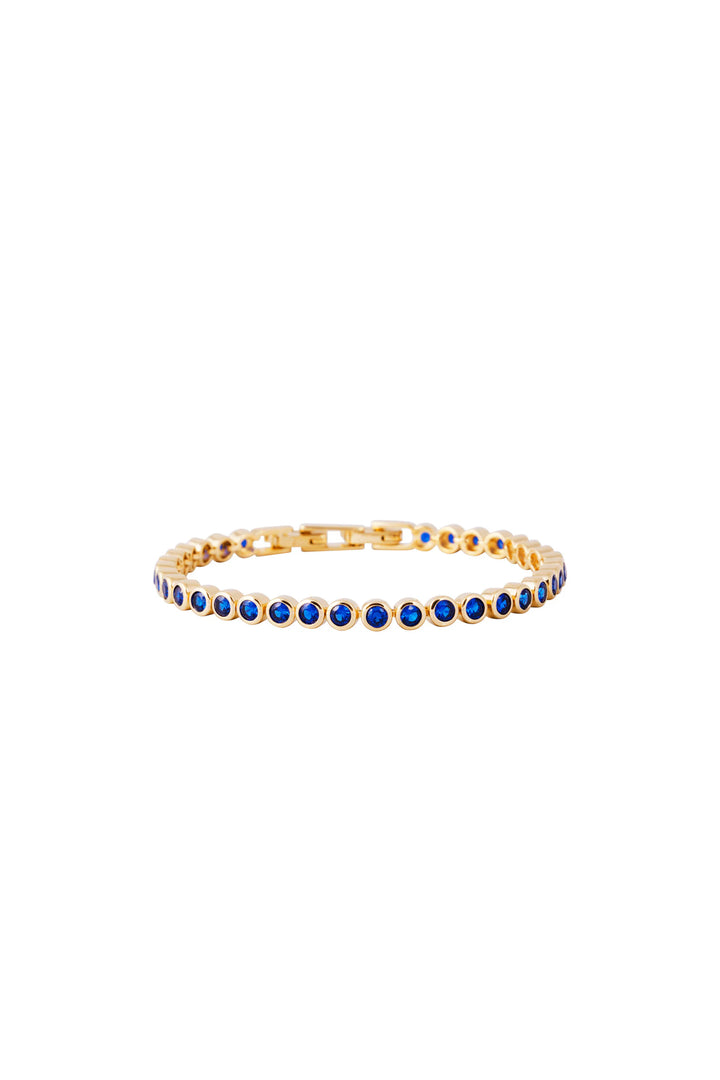 Fairley Blue Bezel Set Tennis Bracelet