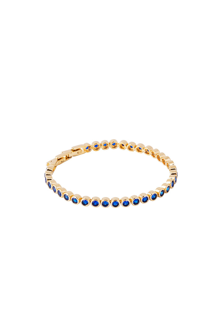 Fairley Blue Bezel Set Tennis Bracelet