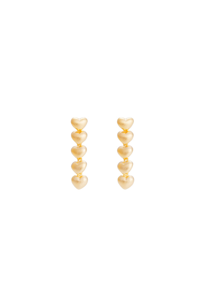 Fairley Golden Heart Earrings