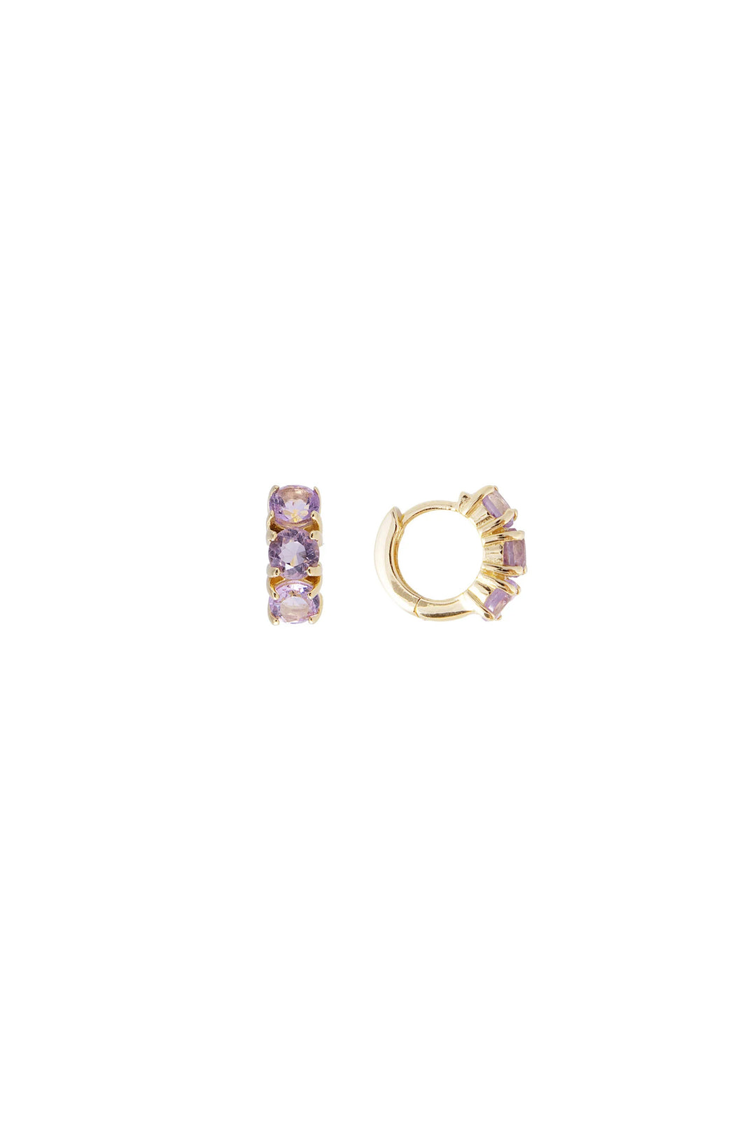 Fairley Amethyst Huggies
