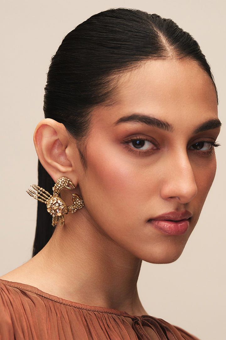 Deepa Gurnani Crab Earrings