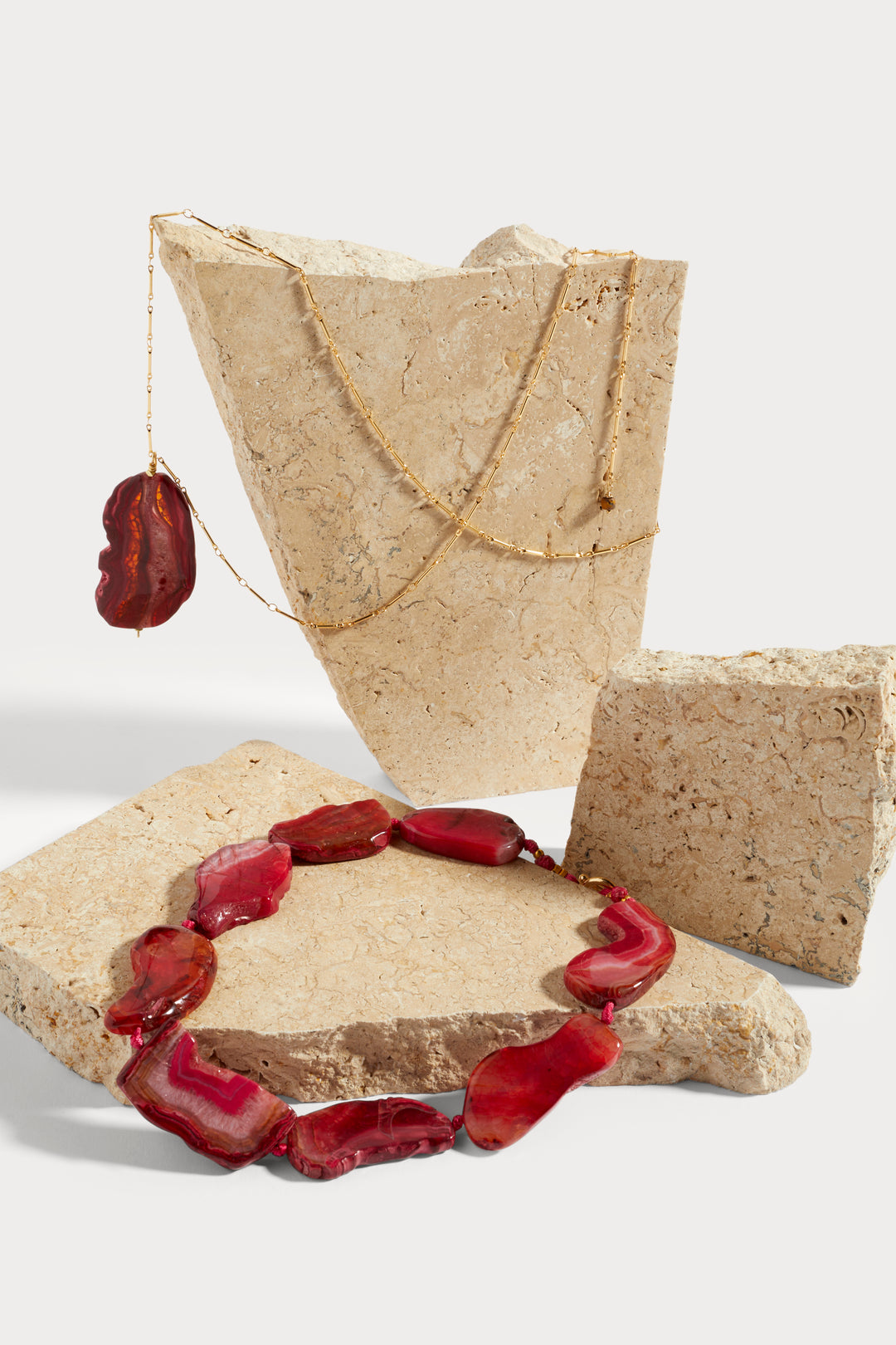 Alouette Design Flamme agate Necklace