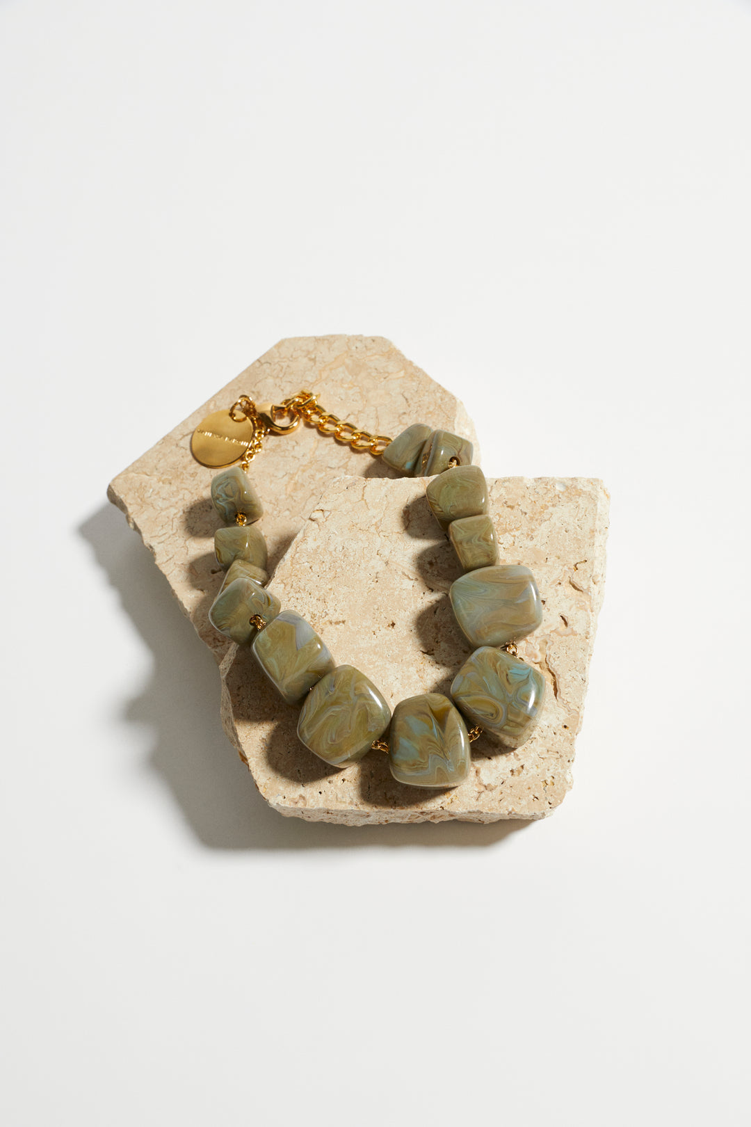 Vanessa Baroni Shaped Necklace - Olive