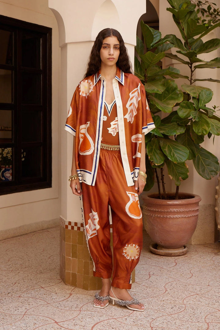 Alemais Soleil Shirt - Rust