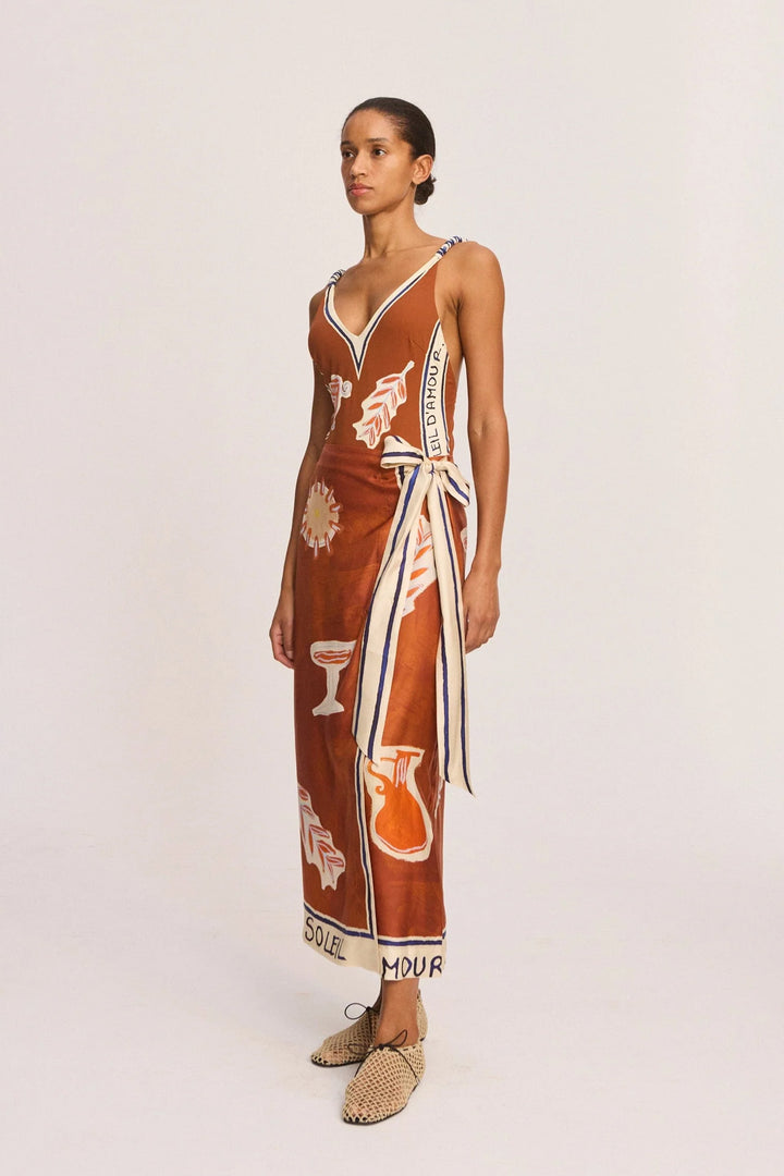 Alemais Soleil Skirt - Rust