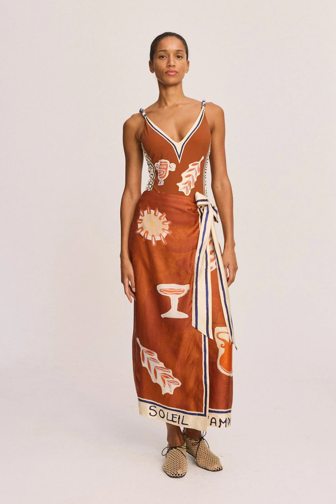 Alemais Soleil Skirt - Rust
