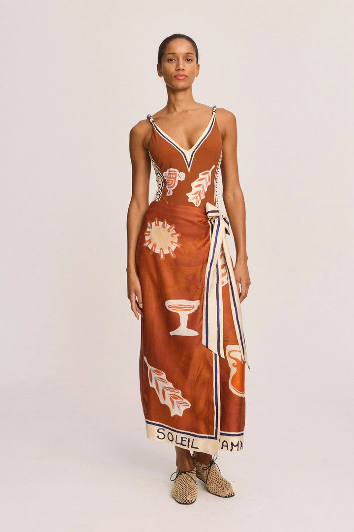 Alemais Soleil Skirt - Rust