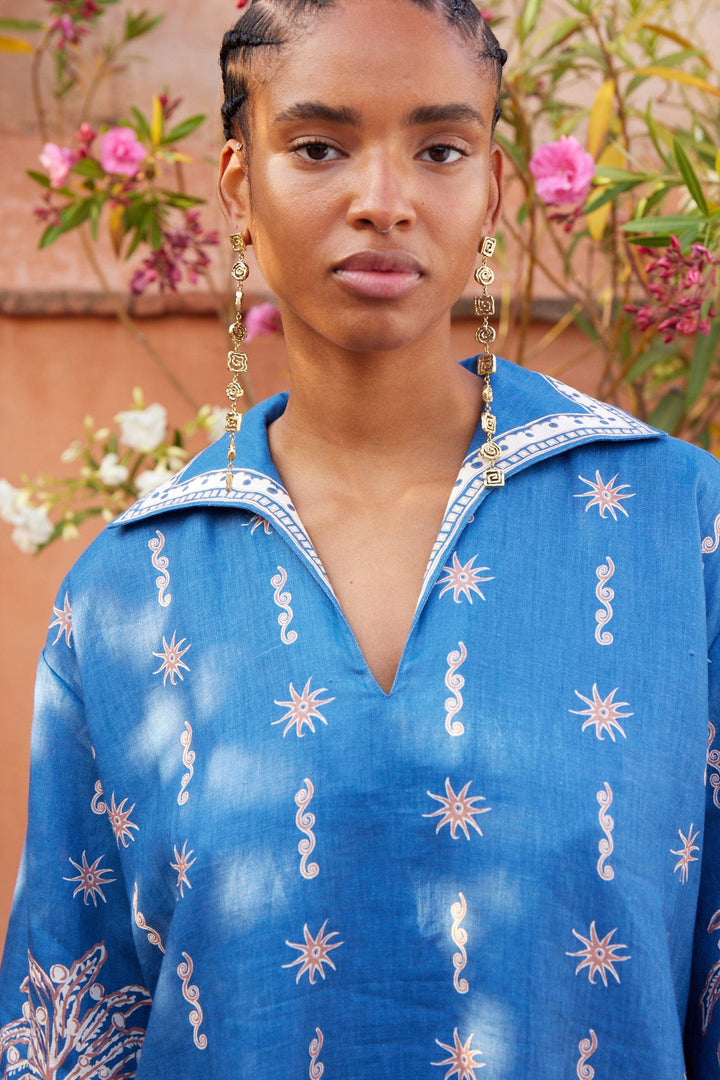 Alemais Acacia Mini Dress - Blue