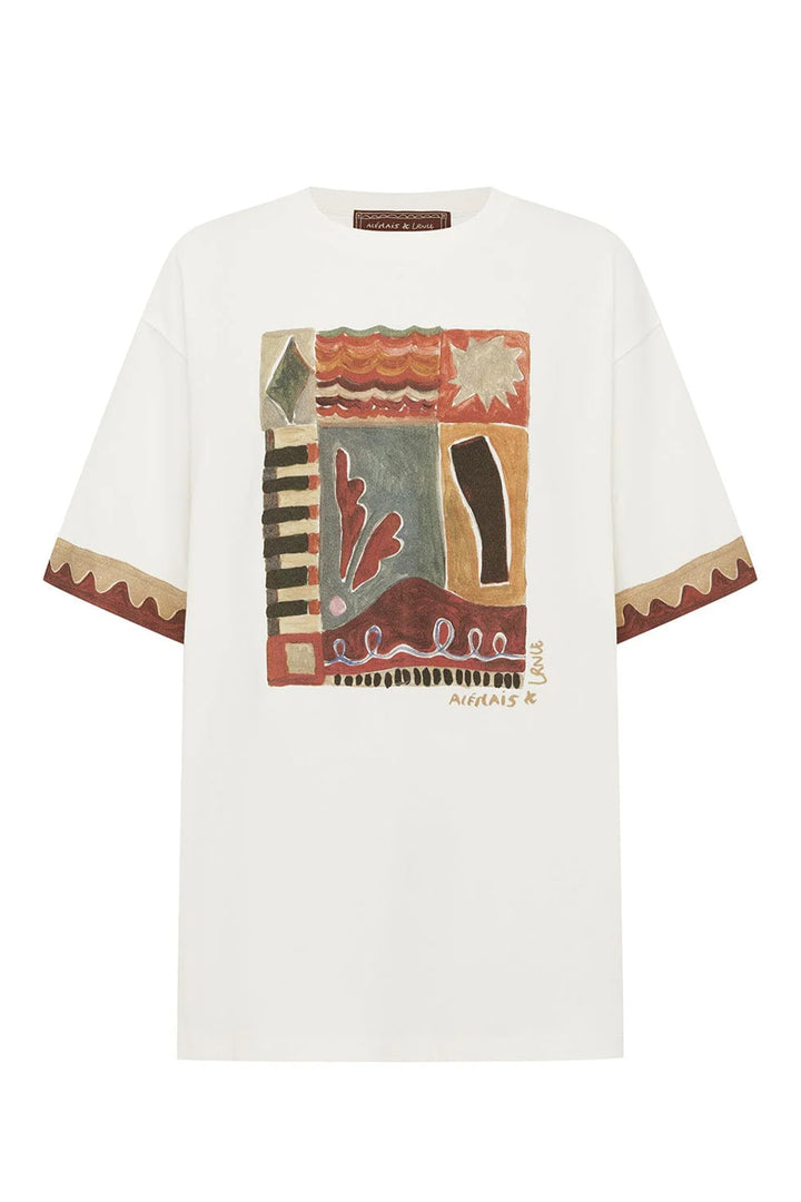 Alemais Michelle Classic Tee - Cream