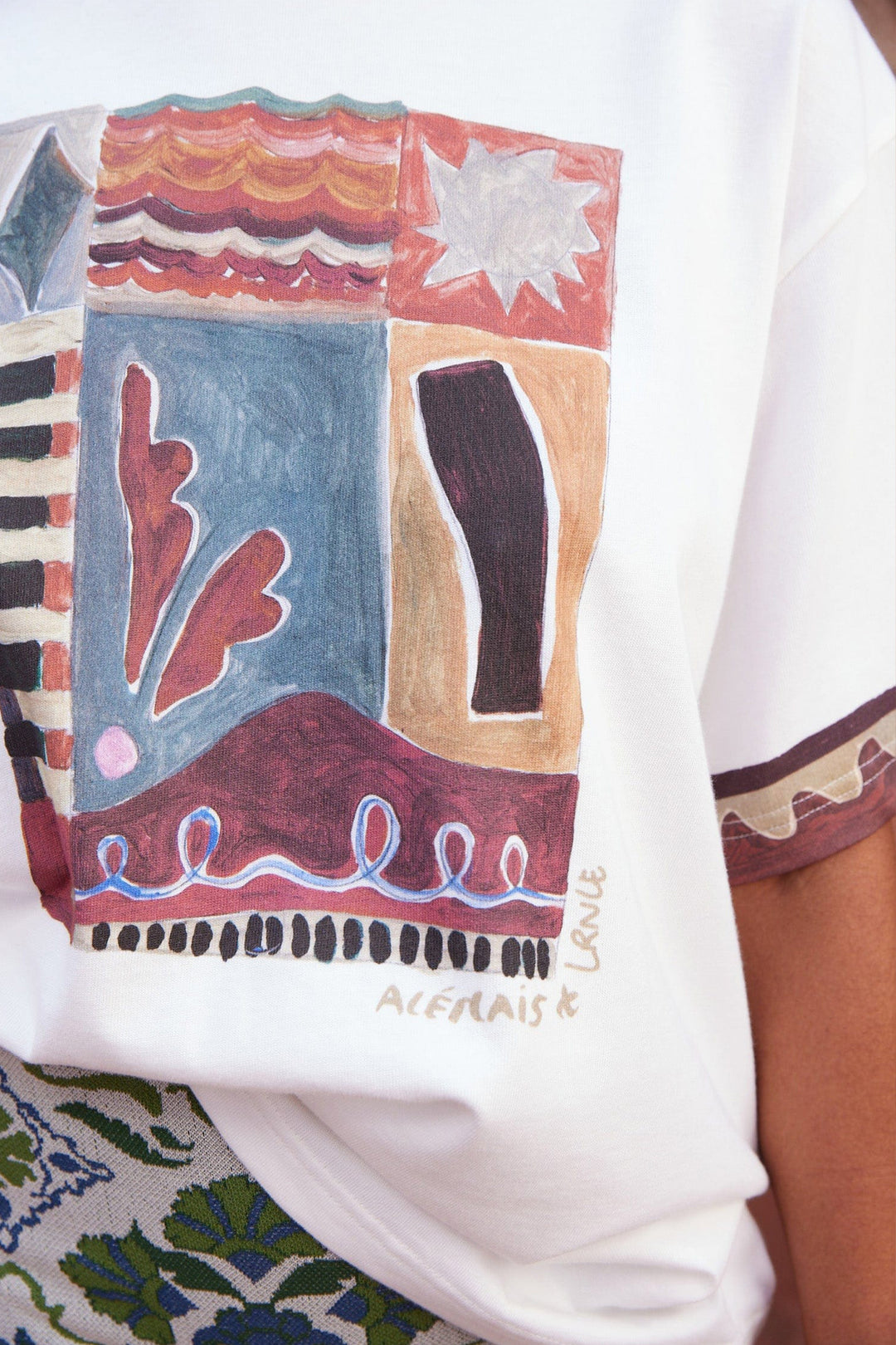 Alemais Michelle Classic Tee - Cream