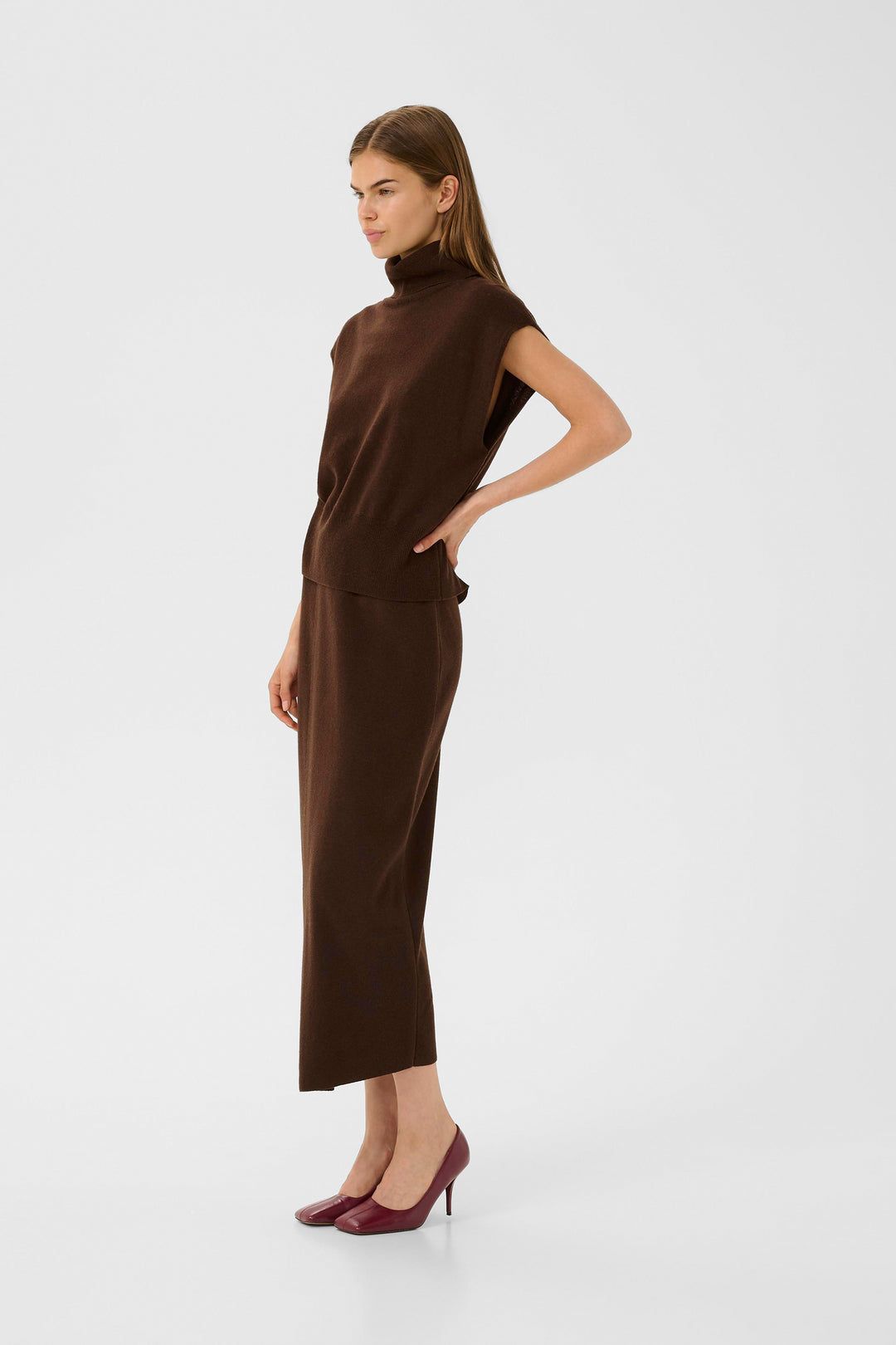 Gestuz Manzi Waistcoat - Brown