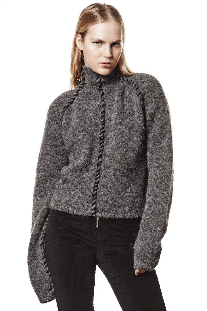 Thom Krom Stitch Knit - Grey Melange