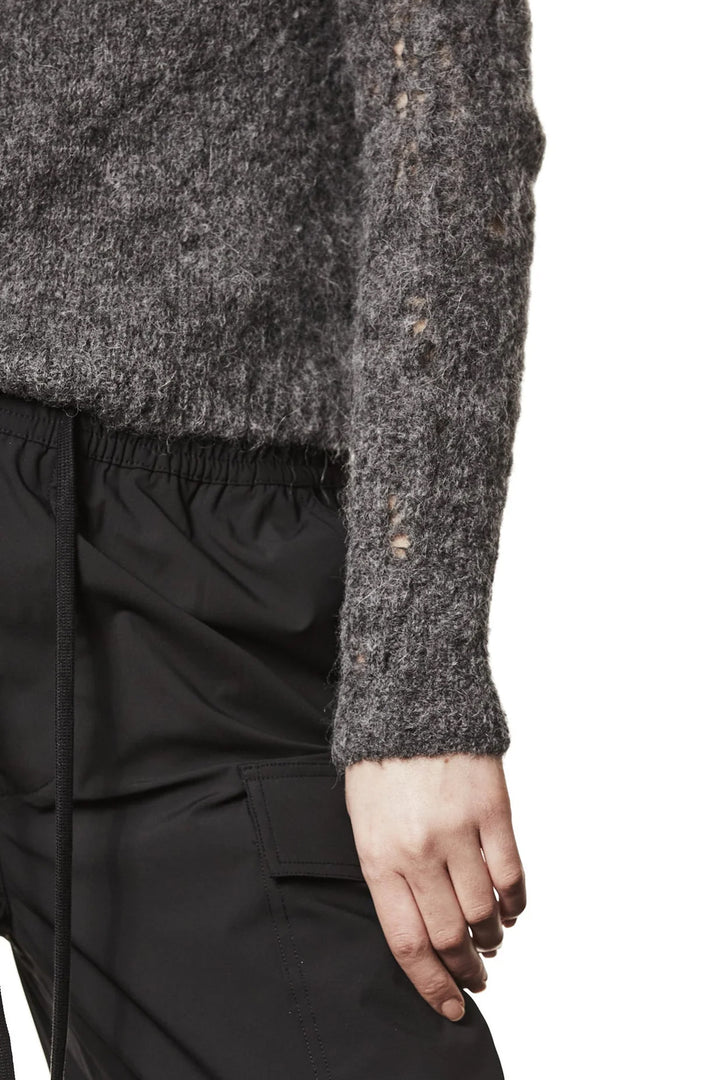 Thom Krom Distressed Knit - Grey Melange