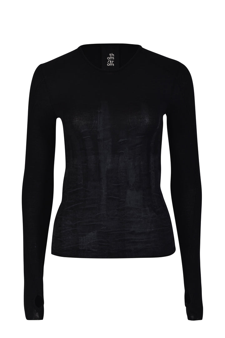 Thom Krom Paint Longsleeve - Black
