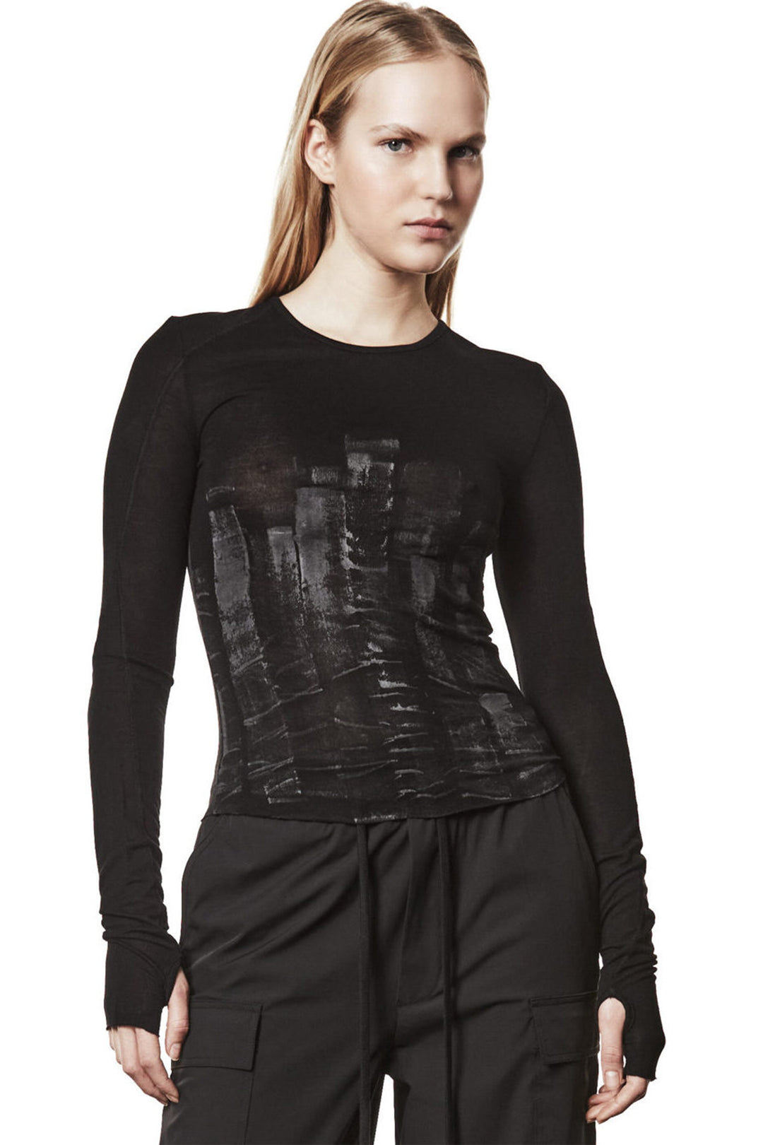 Thom Krom Paint Longsleeve - Black