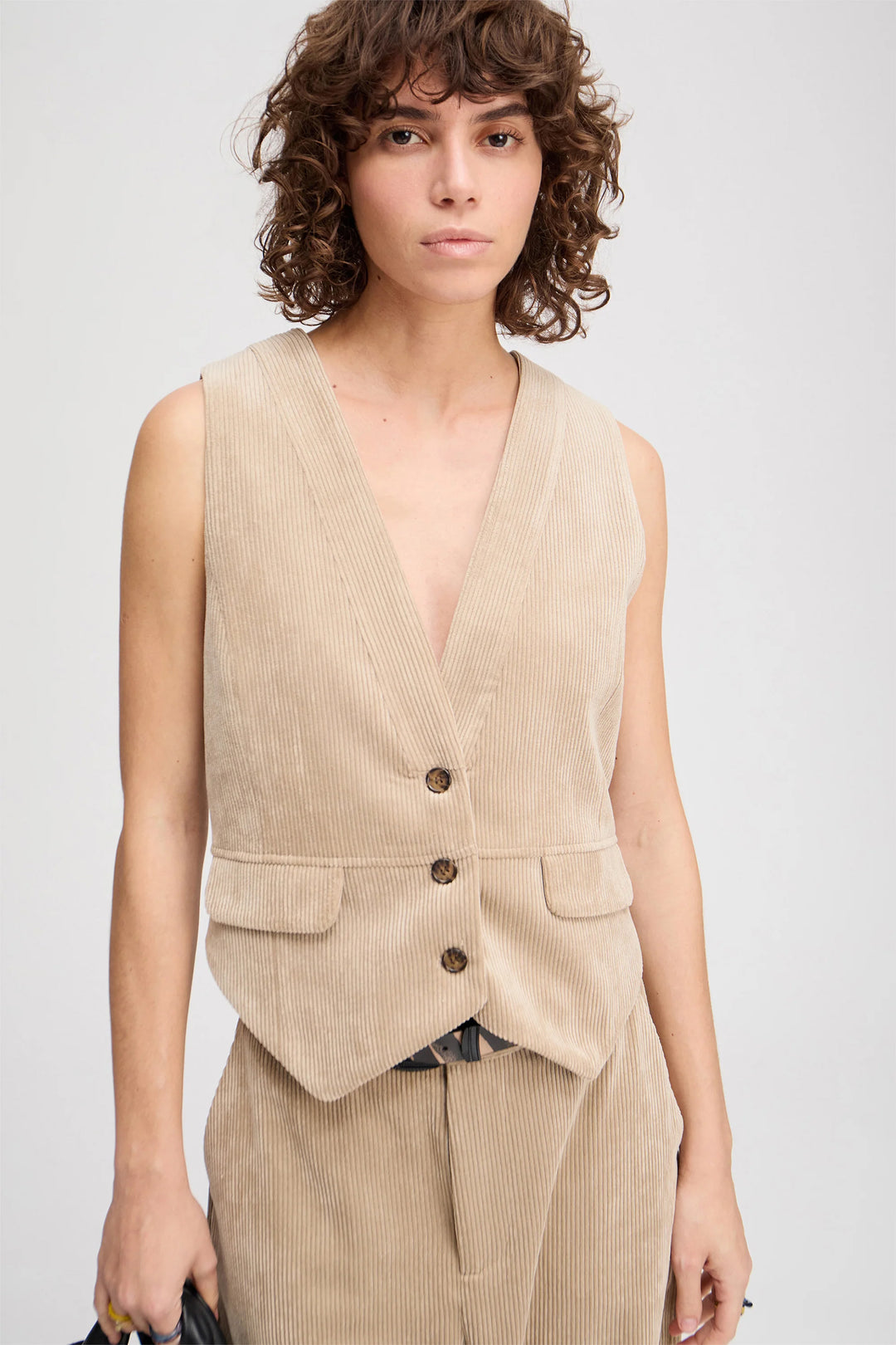 Munthe Lillian Vest - Latte
