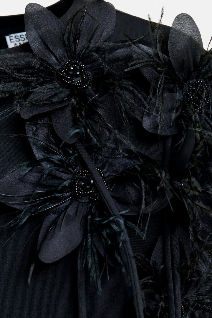 Essentiel Antwerp Ibiscus T-shirt - Black