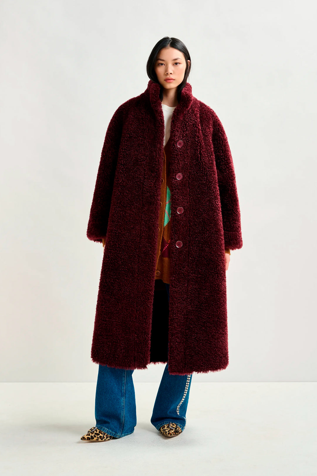 Essentiel Antwerp Ispot Coat - Mauve