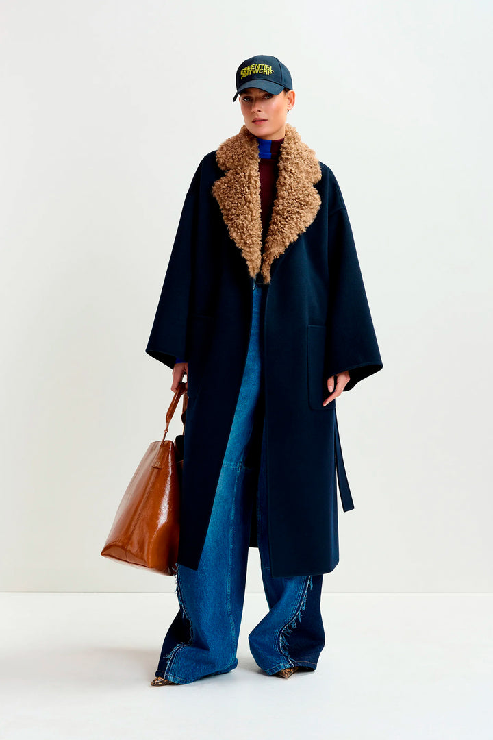 Essentiel Antwerp Irno Coat - Navy