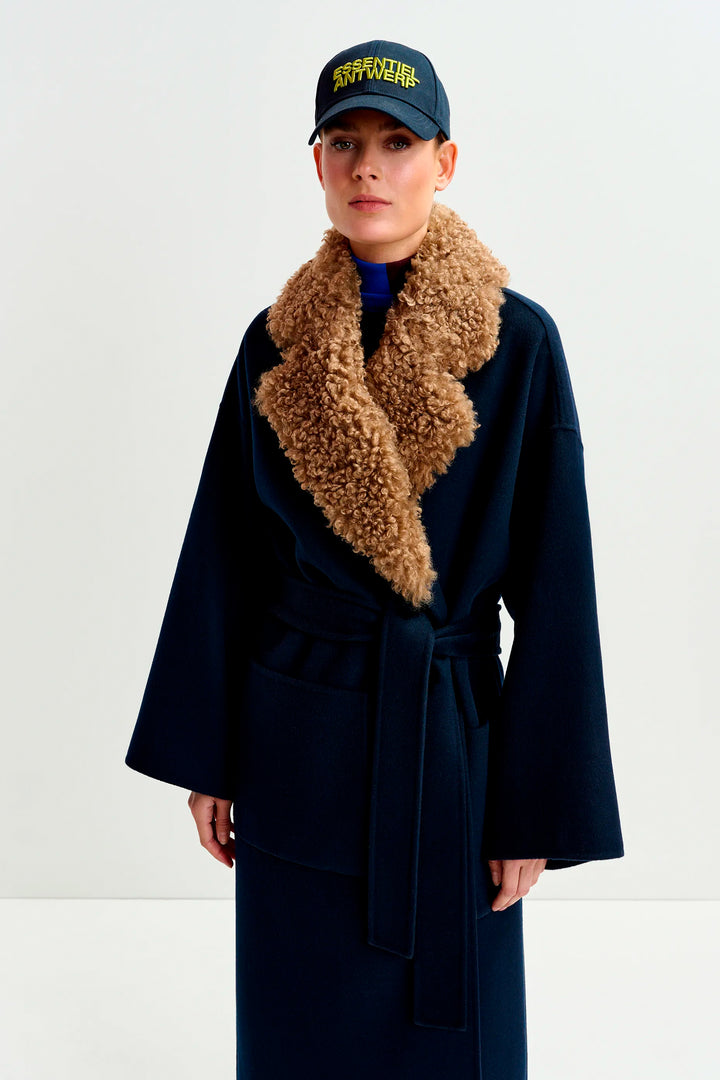 Essentiel Antwerp Irno Coat - Navy