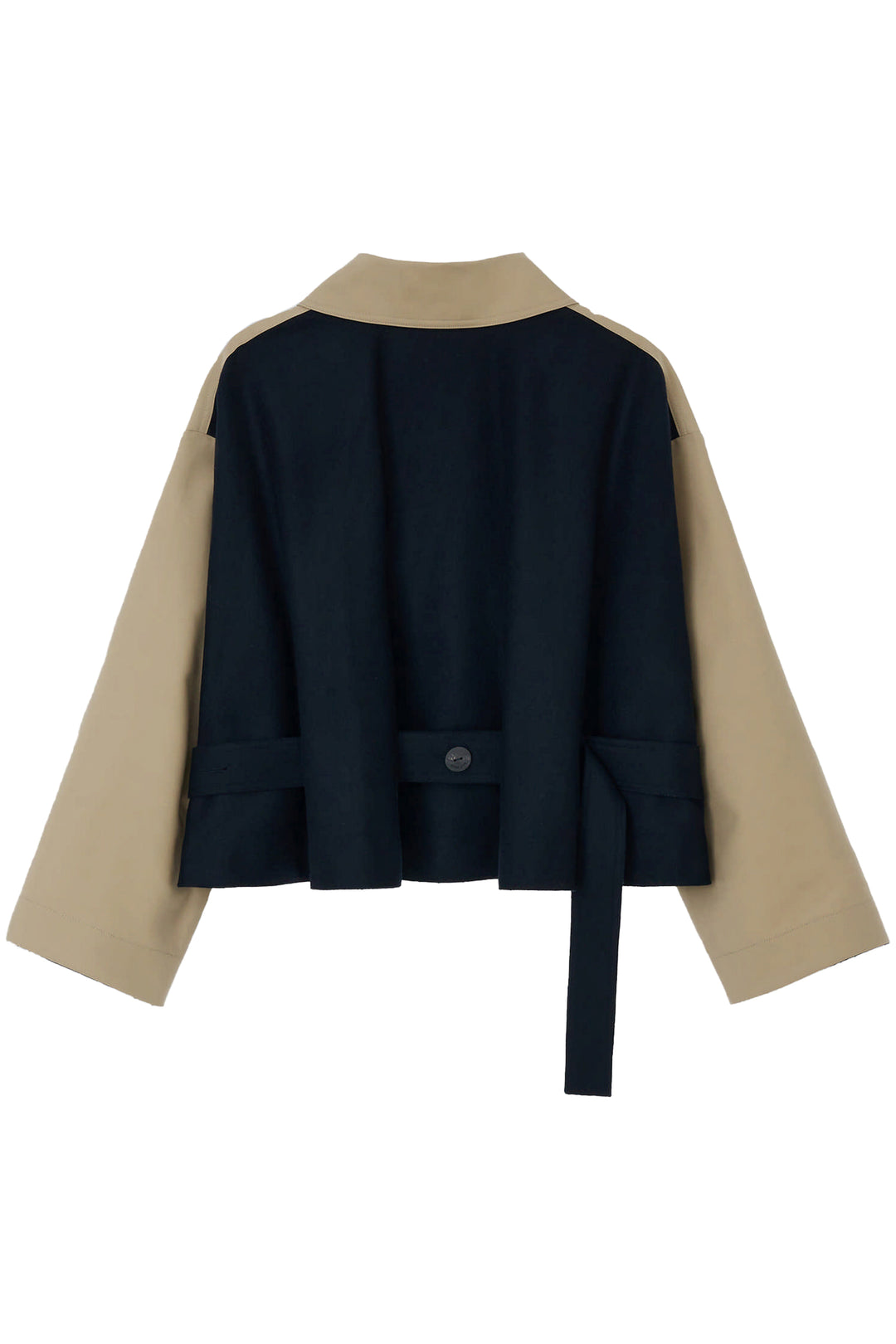 The Loom Flare Cropped Coat - Beige