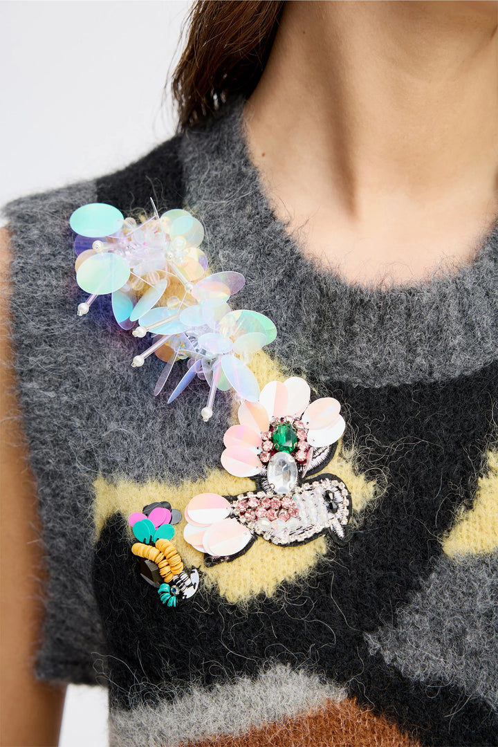 Munthe Rubble Vest - Grey