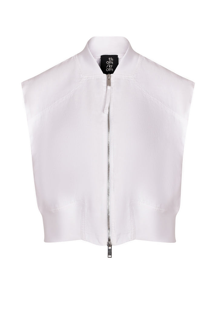 Thom Krom Bomber Vest - Off White