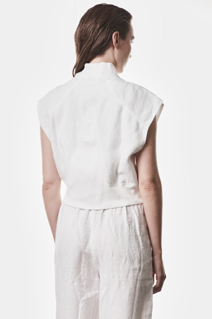 Thom Krom Bomber Vest - Off White