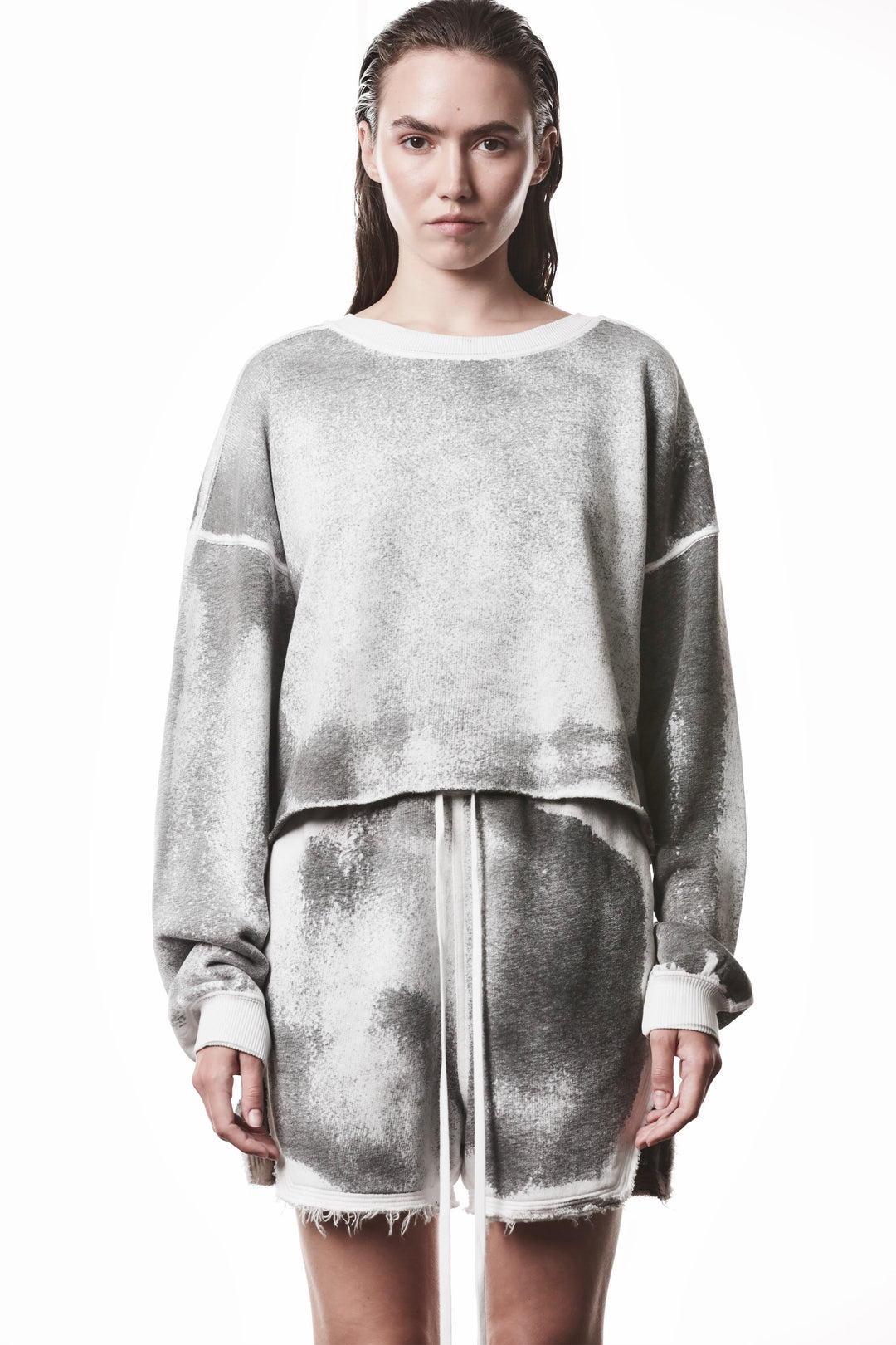 Thom Krom Spray Sweatshirt - Grey