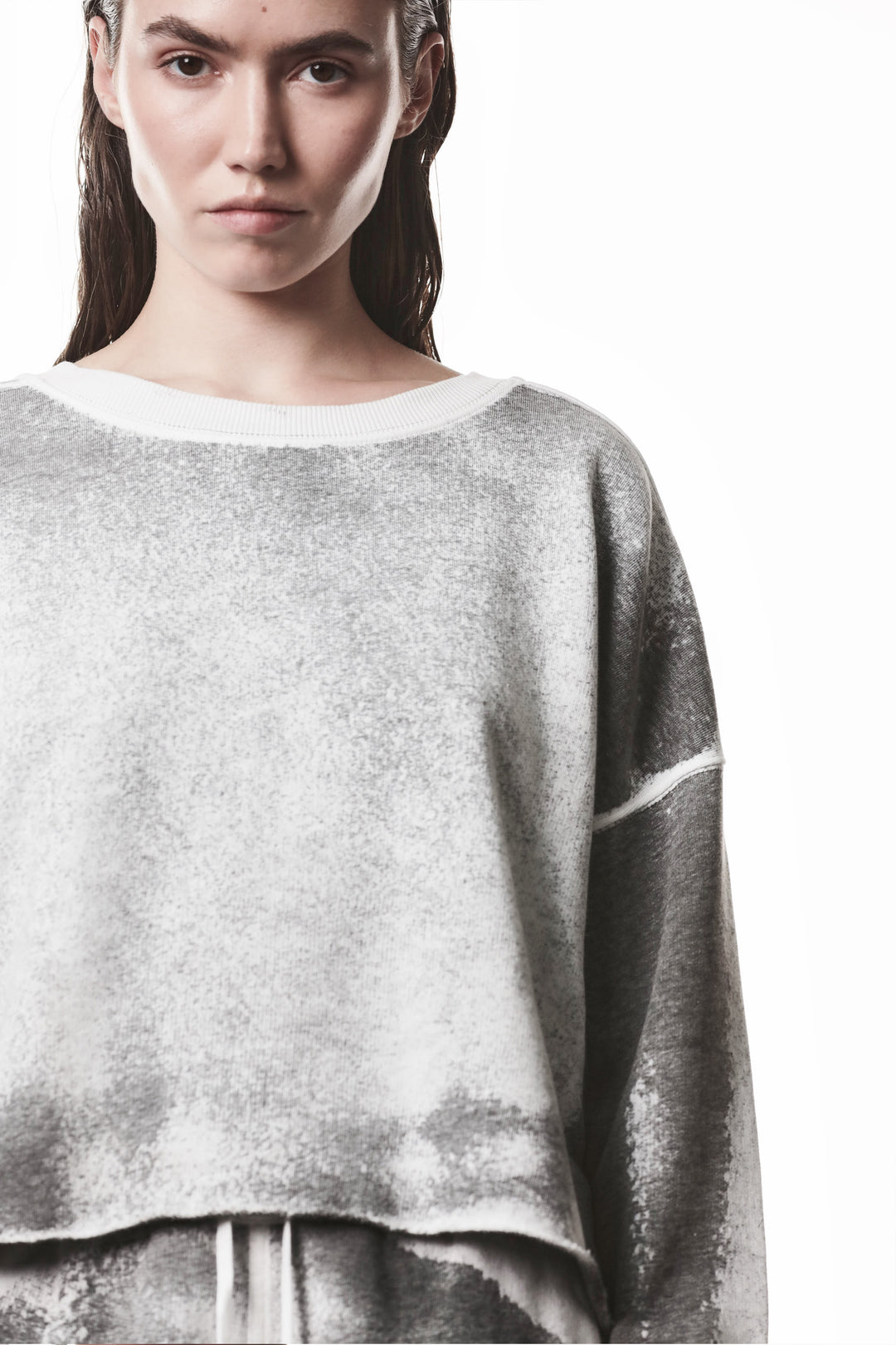 Thom Krom Spray Sweatshirt - Grey